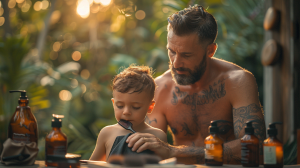 Barber Club Phuket Luxury Men's Grooming & Mobile Barber Services in Bang Tao, Phuket Davidv. 56221 Father And Young Son Getting Haircuts Outdoors In F61a8d69 C7dc 4a14 981e 94b2b154c8a5